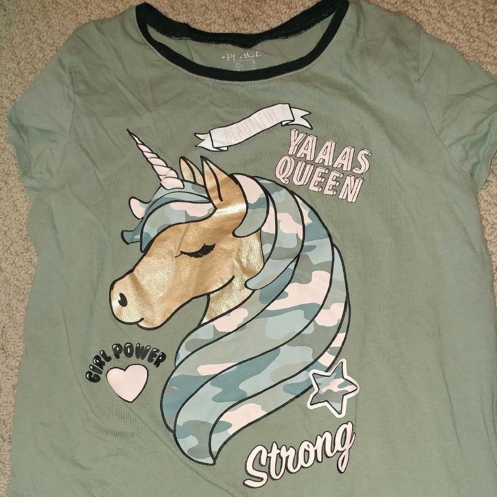 Girls Unicorn Tshirt XXL 16